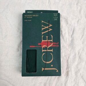 J.Crew dark forest green boxer briefs Size L
